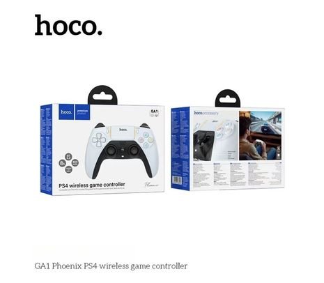 189250.jpg HOCO GA1 PHOENIX PS4 CONTROL INALÁMBRICO WHITE - Imagen 1