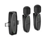 HOCO L15 DUAL-MIC CLIP ON MICRÓFONO INALÁMBRICO (IP/USB-C)