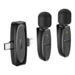 HOCO L15 DUAL-MIC CLIP ON MICRÓFONO INALÁMBRICO (IP/USB-C)
