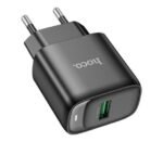 HOCO C140A CARGADOR DE PARED SINGLE PORT USB QC3.0 BLACK
