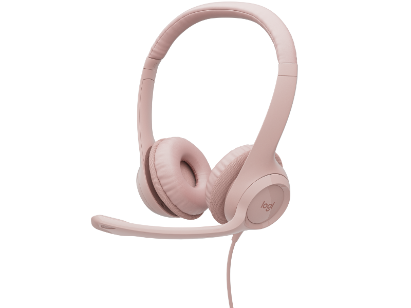 192196.jpg LOGITECH 981-001280 HEADSET H390 ROSE AMR USB** - Imagen 1