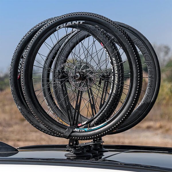 Soporte De Rueda Para De Techo Auto Rockbros x2