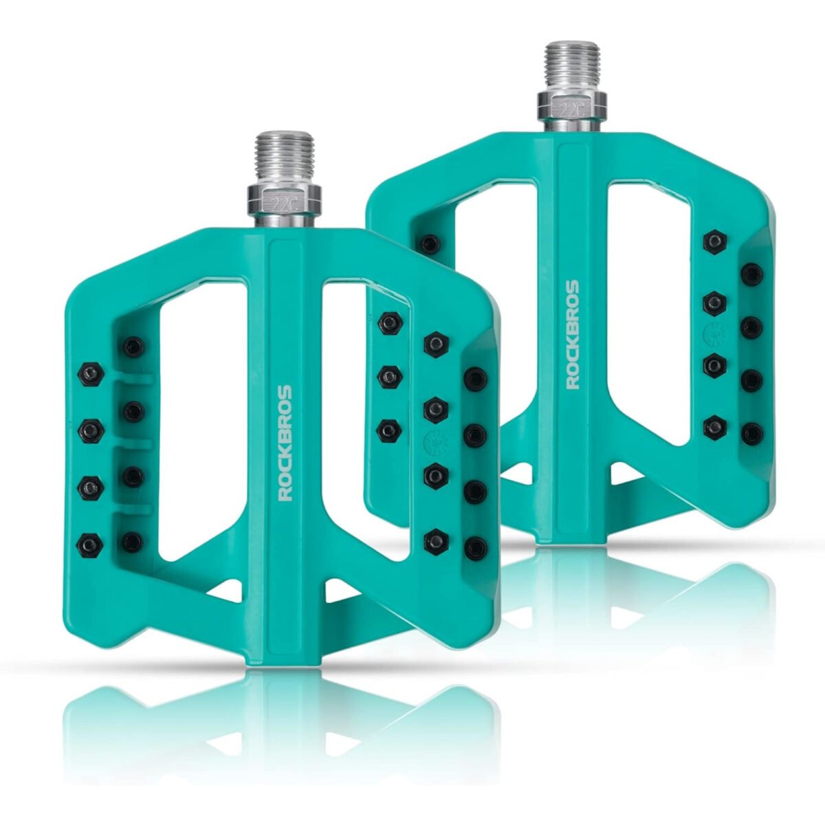 Pedales Para Bicicleta Mtb Antideslizantes Anchos - Imagen 2