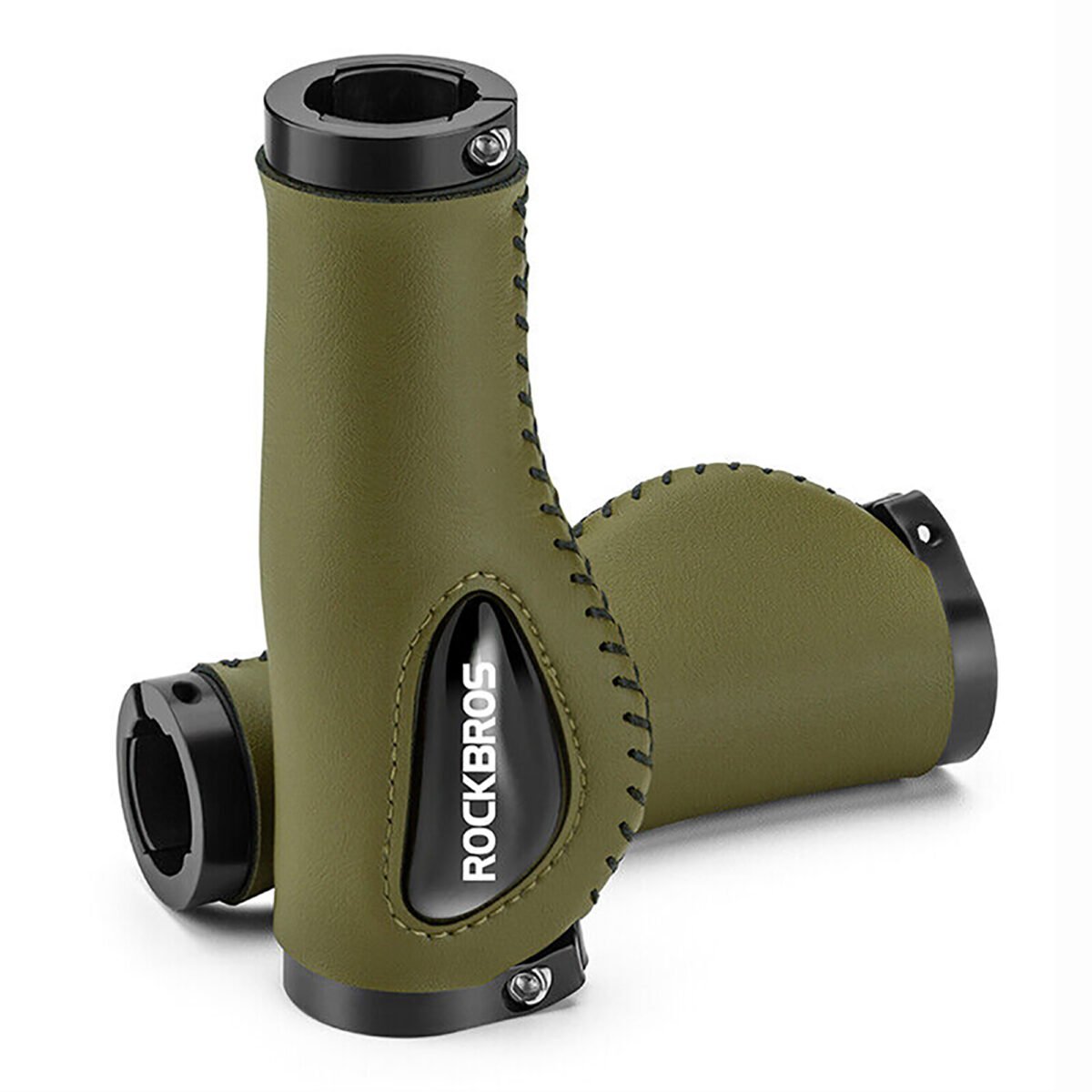 Puños Ergonómicos De Cuero Para Bicicleta Rockbros - Imagen 6