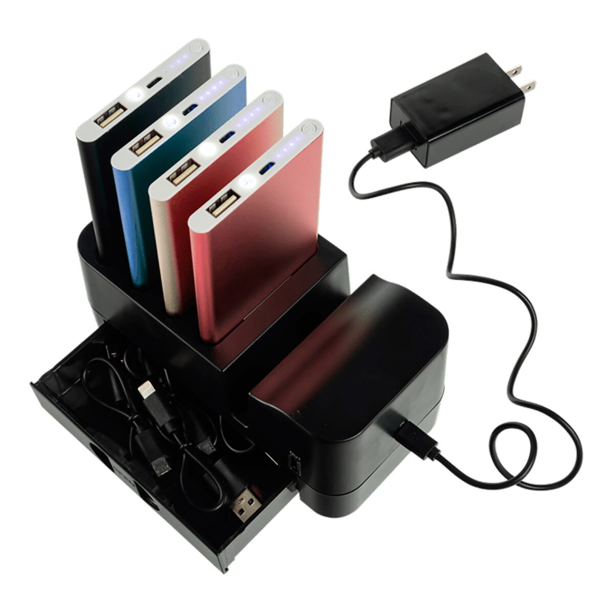 Kit 4 Powerbanks + Base De Carga Instacharge 4600mah - Imagen 5