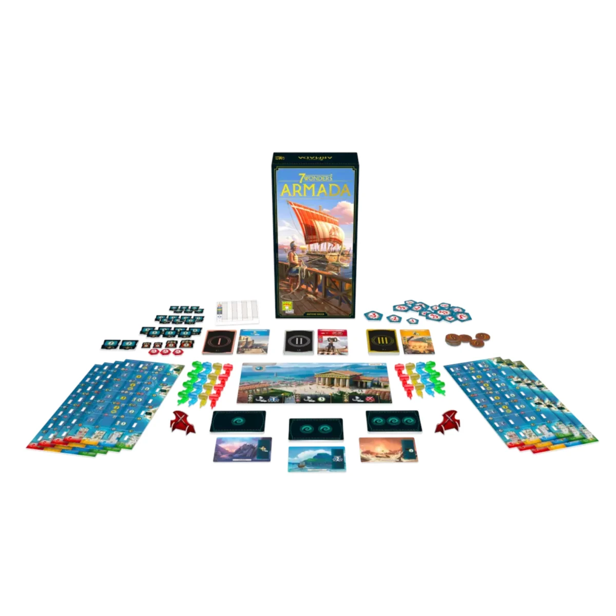 Expansión Juego de Mesa 7 Wonders Base 7 Wonders Armada +10 - Imagen 2