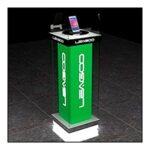 Exhibidor Para Electrónica Giratorio Con Focos Led - Imagen 2