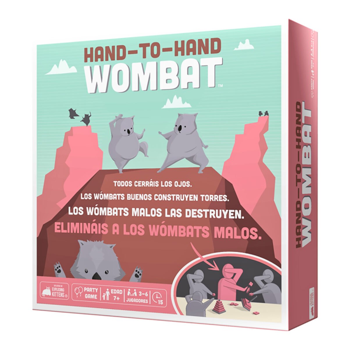 Juego De Mesa Exploding Kittens Hand To Hand Wombat +7 - Imagen 2
