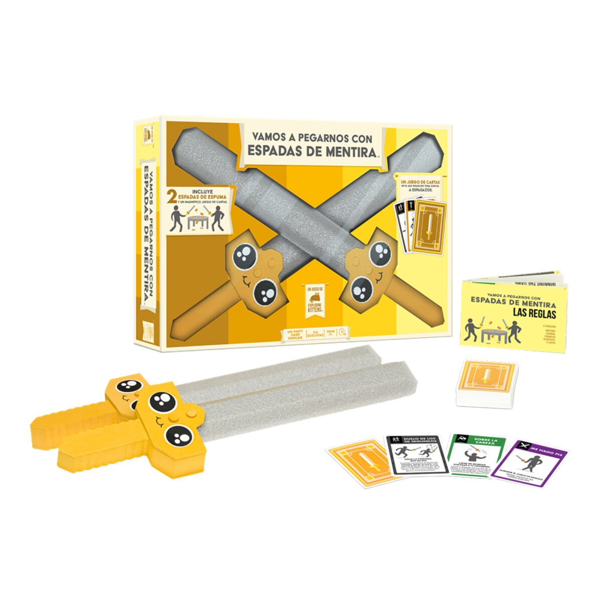 Juego De Mesa Exploding Kittens Vamos A Pegarnos Con Espadas De Mentira +7 - Imagen 2