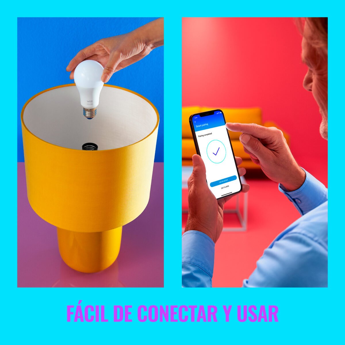 Lámpara Led Inteligente Philips Wiz 6,3W ST64 E27 Blanco Y Color - Imagen 6