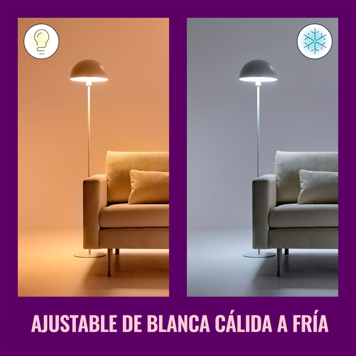 Lámpara Led Inteligente Philips Wiz 6,3W ST64 E27 Blanco Y Color - Imagen 2