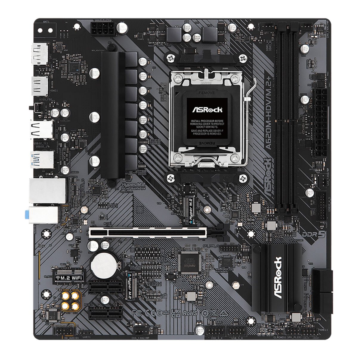 Tarjeta Madre Asrock A620M-HDV/M.2+ Socket AM5 - Imagen 2