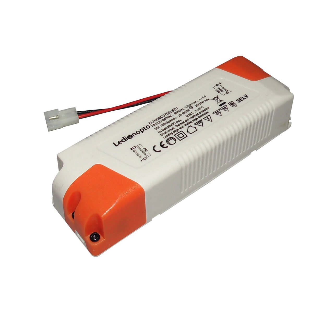 Driver De Alimentación Led IP20 35W 0.2A 220-240VAC - Imagen 2