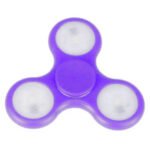 Fidget Spinner Antiestres Luces Led Purpura - Imagen 2