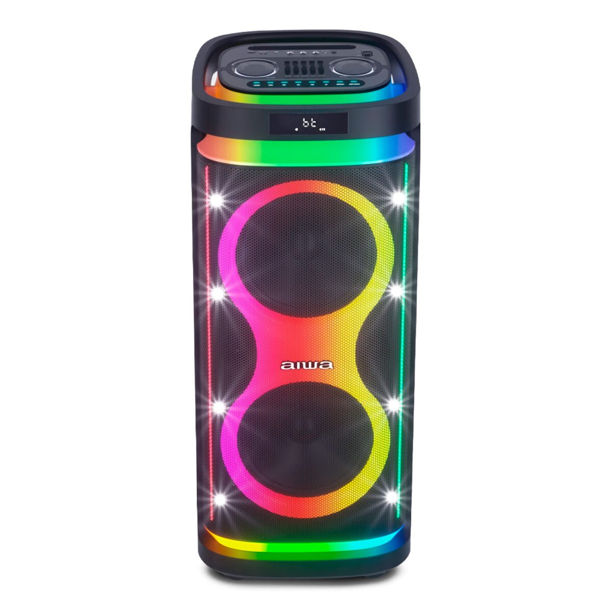 Parlante Bt Aiwa Awpoh6d 1000w Pmpo Iluminación Led - Imagen 4