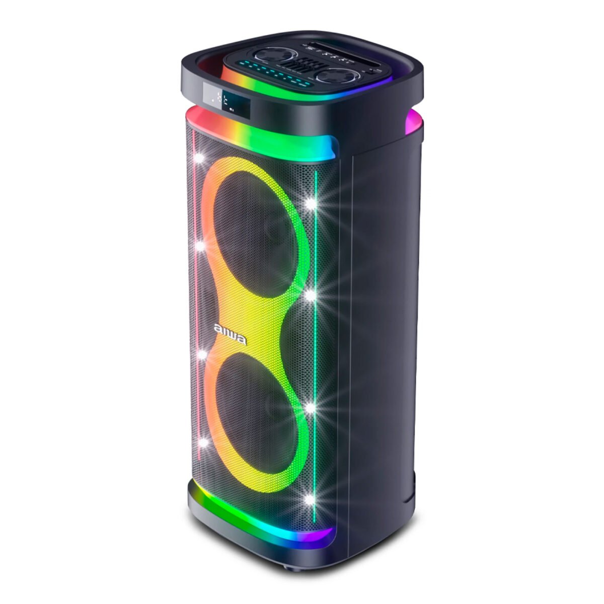 Parlante Bt Aiwa Awpoh6d 1000w Pmpo Iluminación Led - Imagen 3
