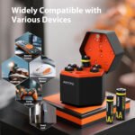 Cargador Antpo + 6 Pilas AA 3000mWh + 2 Pilas AAA Litio 1300mWh