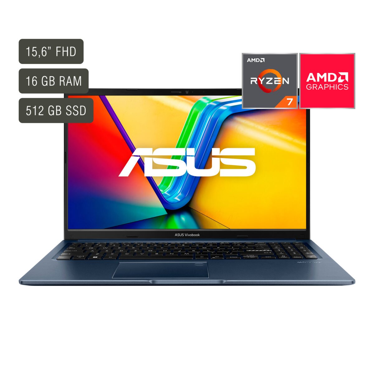 Notebook Asus Vivobook 15,6'' Ryzen 7 16gb 512gb Win11 - Imagen 7