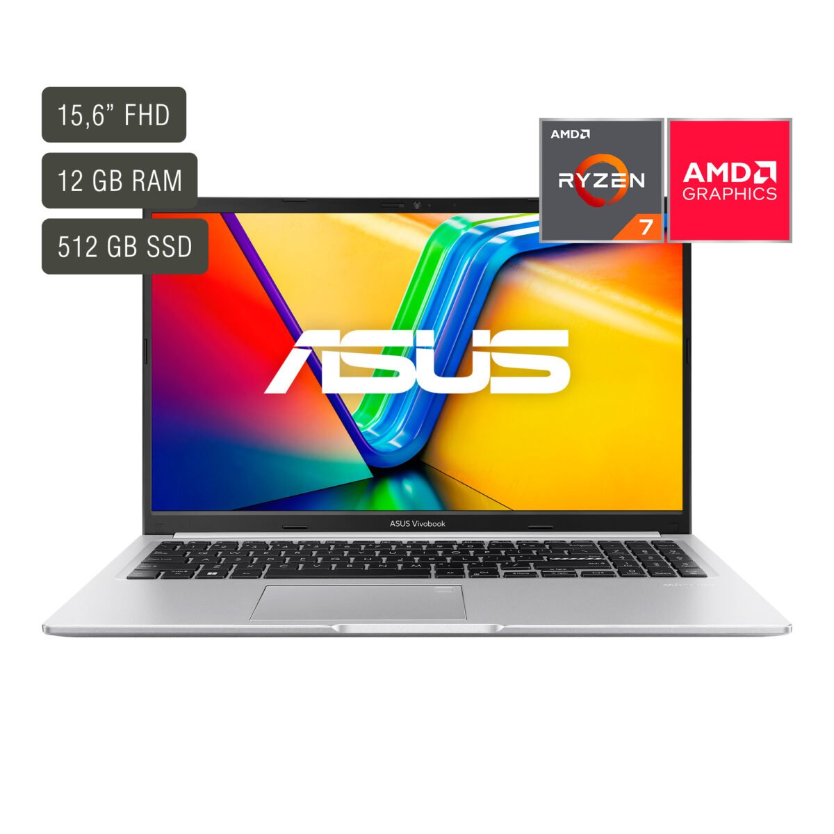 Notebook Asus Vivobook 15,6'' Ryzen 7 12gb 512gb Win11 - Imagen 6