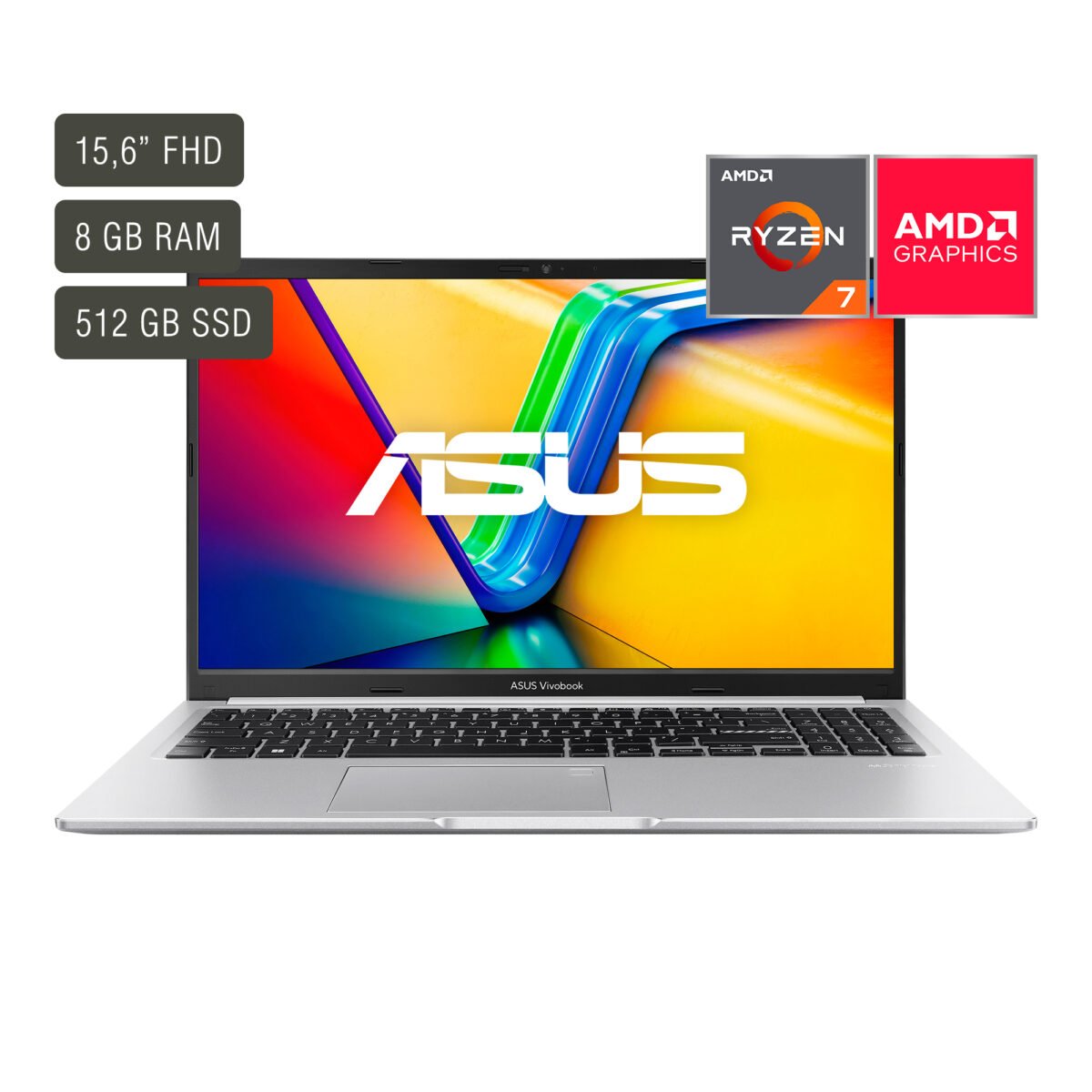 Notebook Asus Vivobook 15,6'' Ryzen 7 8gb 512gb Win11 - Imagen 6