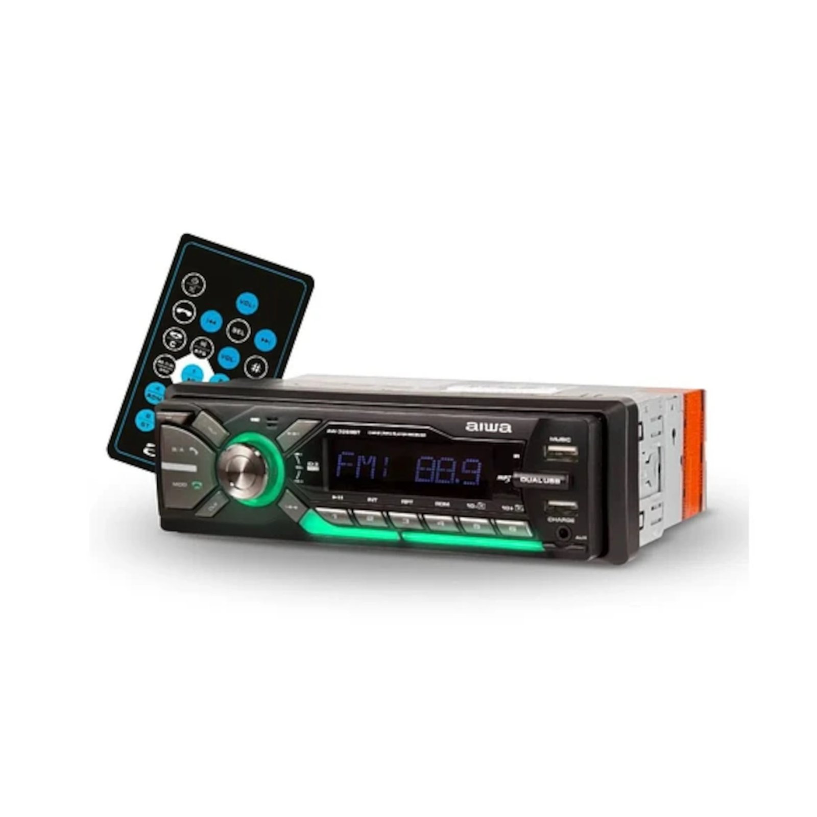 AW3269BT-POS2.jpg Radio Para Auto Aiwa Aw3269bt 4x50w Bt Rgb Panel Desmontable - Imagen 1