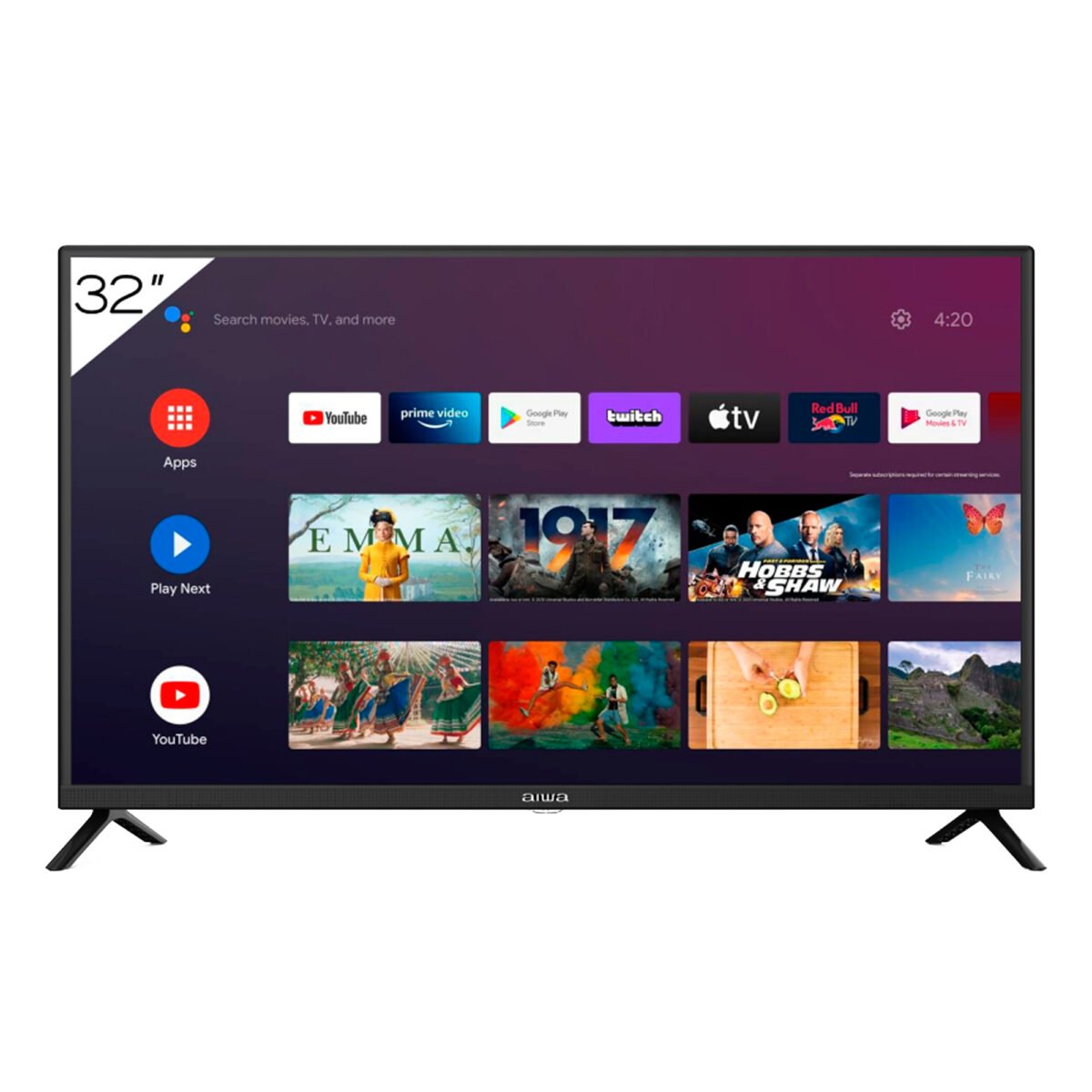 Smart Tv Aiwa Aw32b4sm 32'' Led 720p 60hz Isdbt Android - Imagen 2