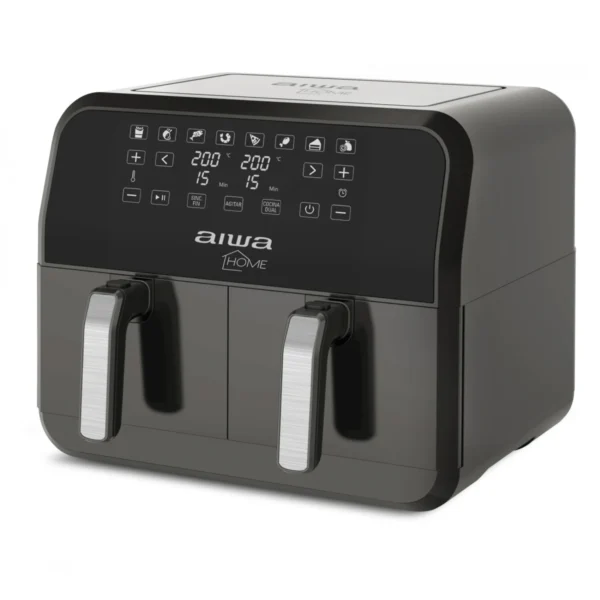 AWFT8003-02.webp Freidora Sin Aceite Aiwa Haft8003 200°c 8L Dos Canastos