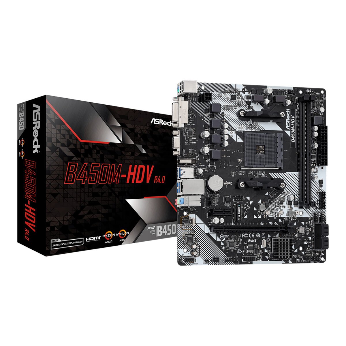 Tarjeta Madre Asrock B450M-HDV R4.0 Socket AM4 - Imagen 3