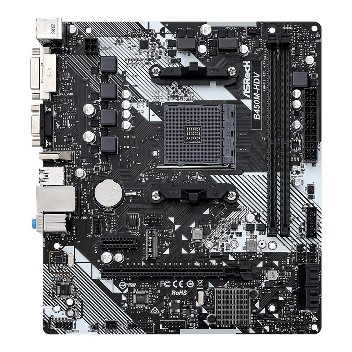Tarjeta Madre Asrock B450M-HDV R4.0 Socket AM4 - Imagen 2
