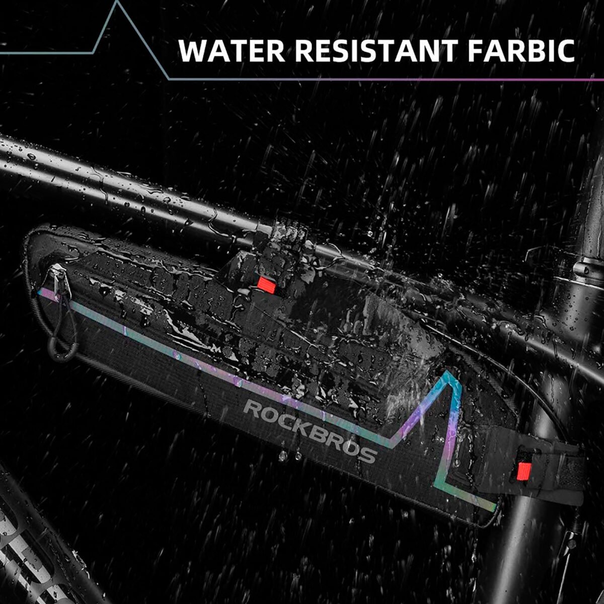 Bolso Para Bicicleta Rockbros Prueba Agua Reflectante - Imagen 2