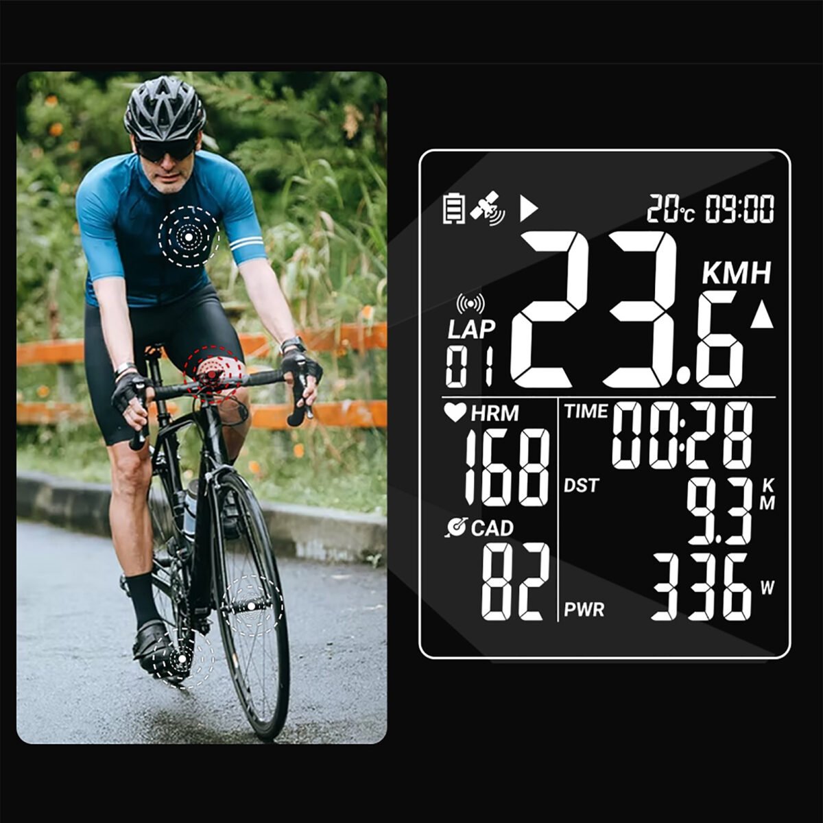 Ciclocomputador Thinkrider Bc108 Ipx7 Gps Bluetooth - Imagen 4