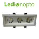 Lámpara Led Ledion Embutir 9w x3 3000k Dimerizable Chip Hr