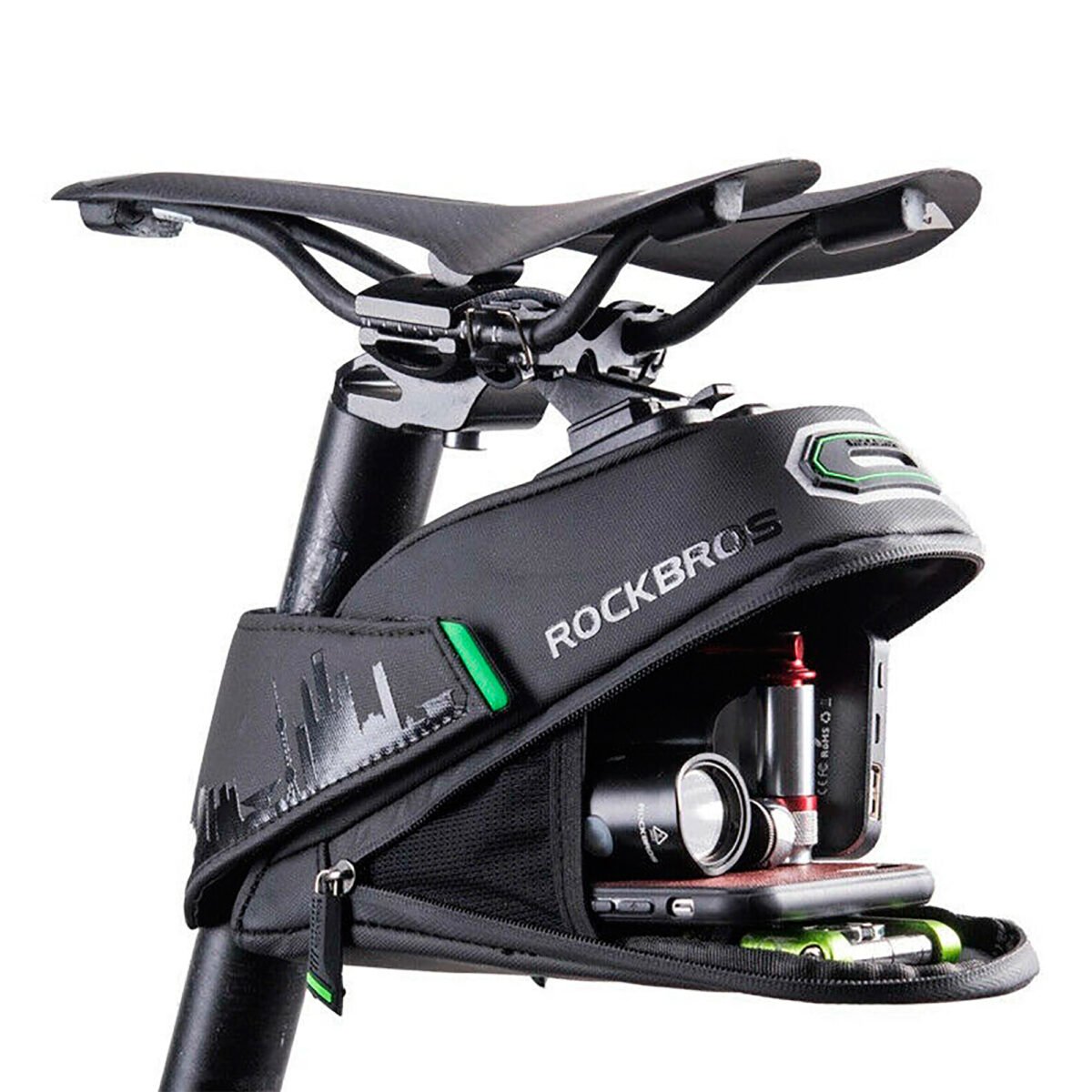 Bolso Para Bicicleta Rockbros C27 Impermeable Reflectante - Imagen 5