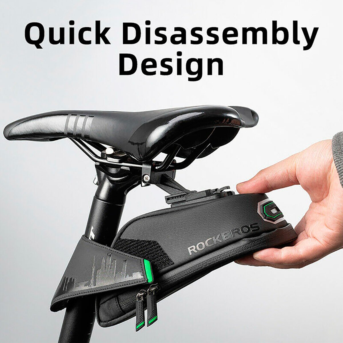 Bolso Para Bicicleta Rockbros C27 Impermeable Reflectante - Imagen 4