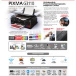 Impresora Multifunción Canon Pixma G3110 WiFi Sistema Continuo