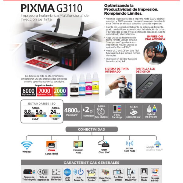 CANONG3110-2_2.jpg Impresora Multifunción Canon Pixma G3110 WiFi Sistema Continuo