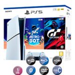 Consola Ps5 Slim Sony 16gb 1tb Blu-ray Dvd Astro Bot + Gran Turismo 7 - Imagen 4