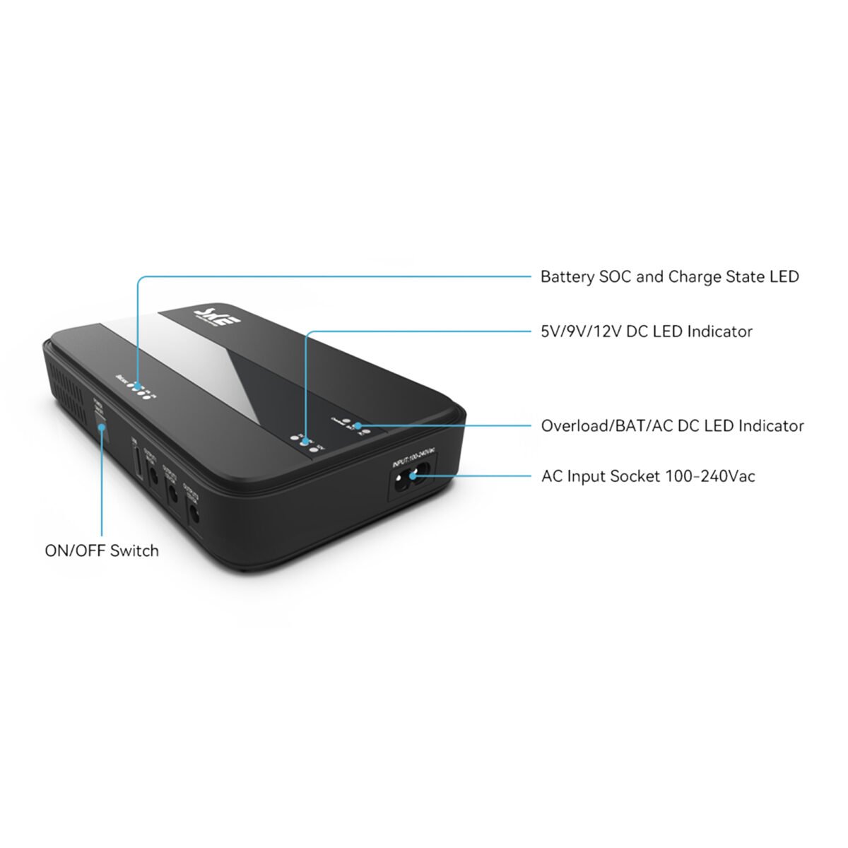 Mini Ups SKE DC10400 Pro Li-ion 10400mAh 38,48Wh - Imagen 4