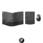 Combo Mouse y Teclado Español Ergonómico Inalámbrico 3en1 ProtoArc Ekm04 - Imagen 7