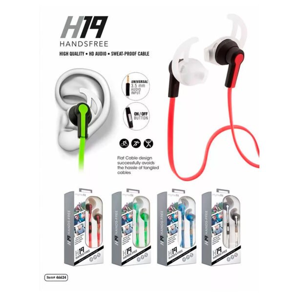 Auriculares Deportivos Fifo H19 3,5mm Audio Hd Llamadas