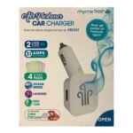 Cargador Fifo Compacto para auto Con Ambientador 12 V Dual Usb - Imagen 2