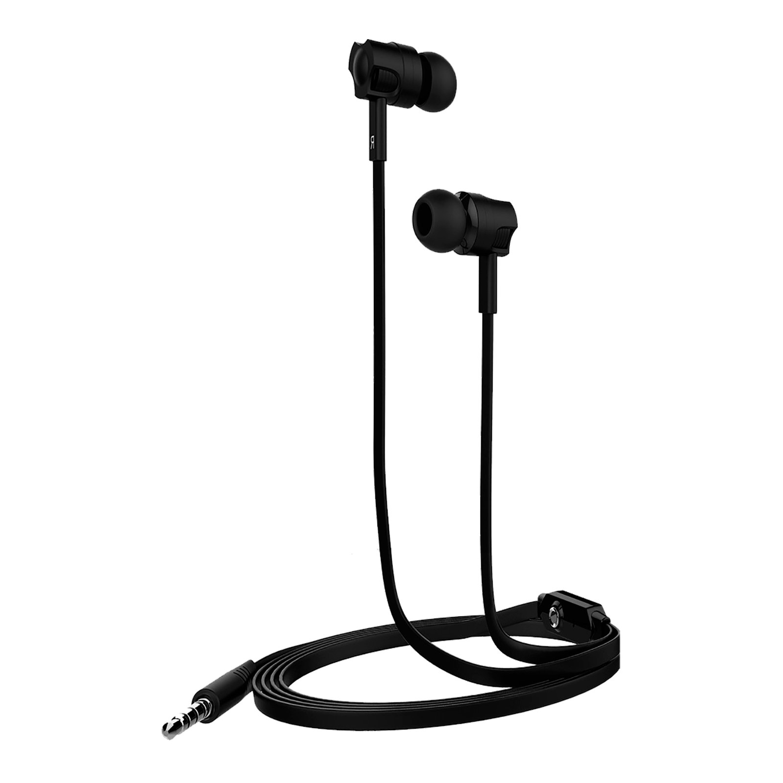 FIFO60101BK_01.jpg Auriculares Fifo Feel Good 3,5mm Llamadas Cable Plano - Imagen 1