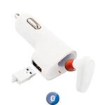 Cargador De Auto Usb Con Auricular Bluetooth Fifo 2,1a - Imagen 4
