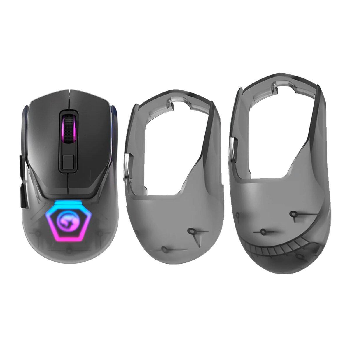 Mouse Gaming Bt Marvo Pro 19000dpi RGB Puños Intercambiables - Imagen 5