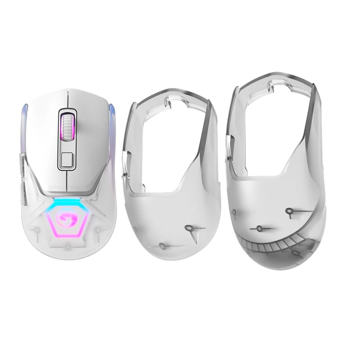 Mouse Gaming Bt Marvo Pro 19000dpi RGB Puños Intercambiables - Imagen 5