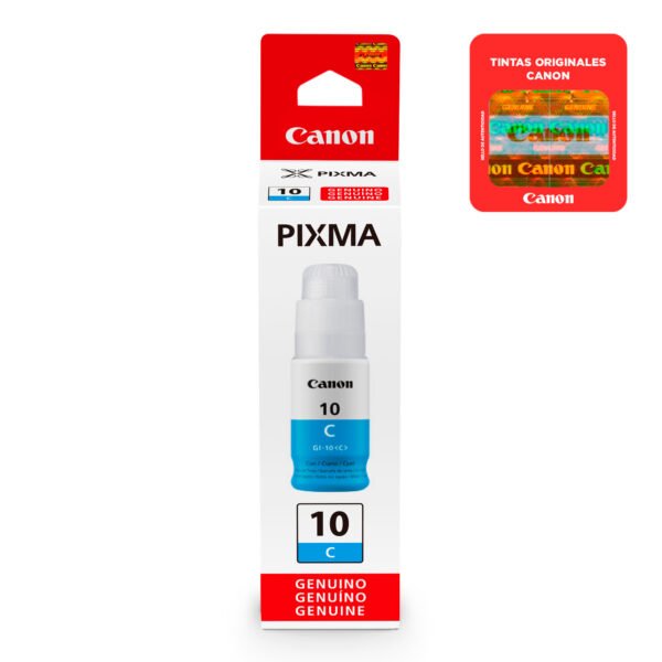 Botella De Tinta Canon Cian GI-10 C 70ml