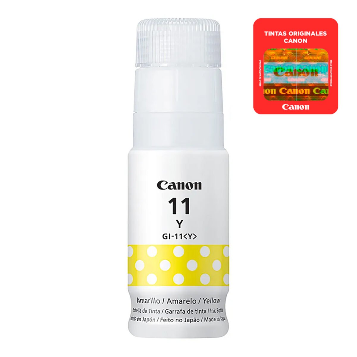 Botella De Tinta Canon Amarillo GI-11 Y 70ml - Imagen 2