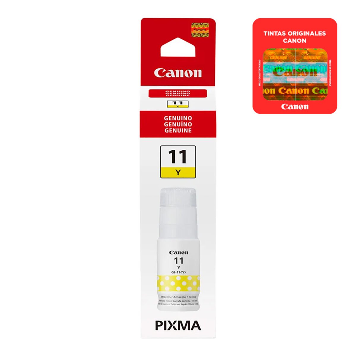 GI-11-YW_02.jpg Botella De Tinta Canon Amarillo GI-11 Y 70ml