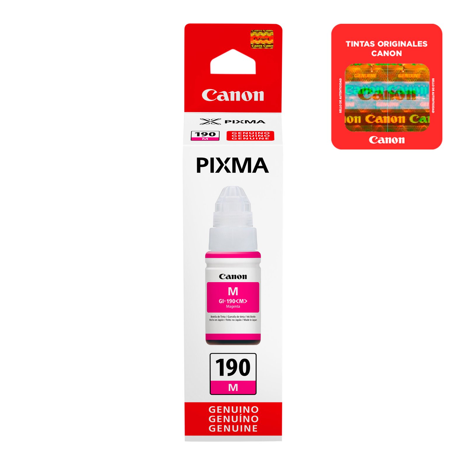 GI-190-MG_02.jpg Botella De Tinta Canon Magenta GI-190 M 70ml - Imagen 1