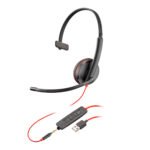 Auriculares Cableados USB A 3,5mm HP Blackwire 3215 28mm - Imagen 4